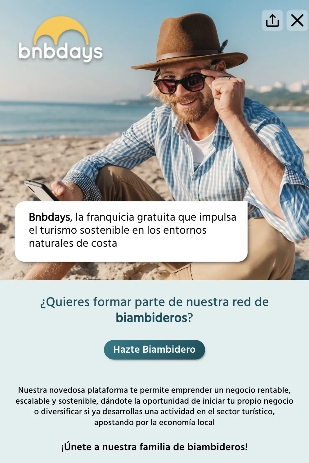 Another Bnbdays website screen, Manu Esbozo