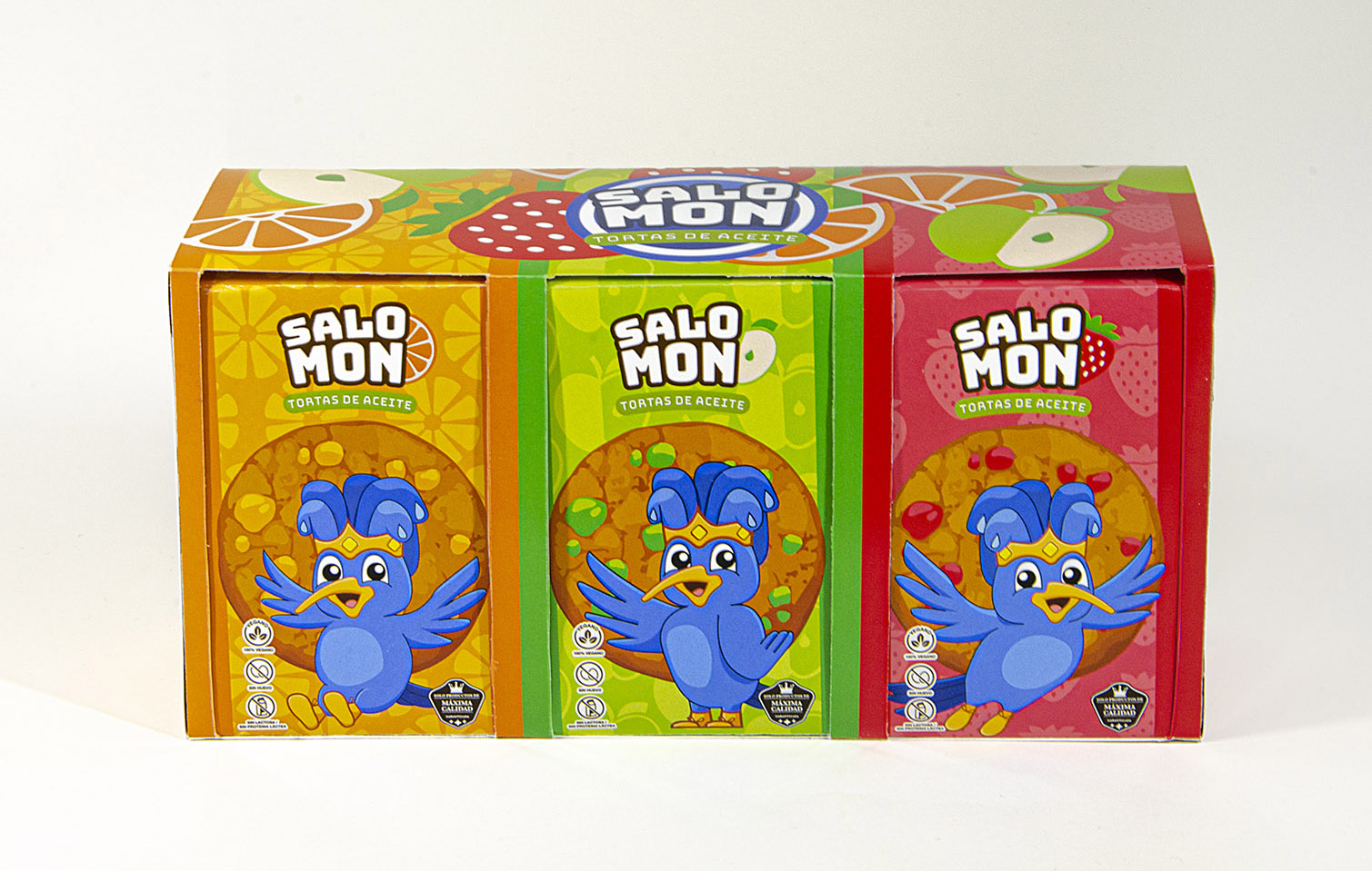 Tortas Salomón packaging front, Manu Esbozo